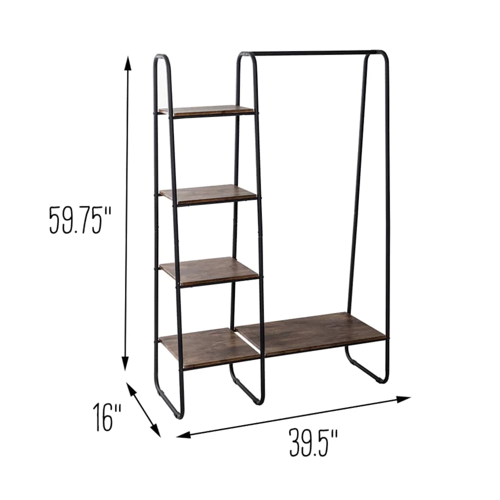 Coupon β¨ Honey Can Do Black/Natural Freestanding Metal Clothing Rack with Wood Shelves π 10 Coupon β¨ Honey Can Do Black/Natural Freestanding Metal Clothing Rack with Wood Shelves π - Image 8