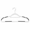Cheap ✨ Honey Can Do White/Black Rubber Grip Hangers, 60ct. 🥰 -Honey Can Do Sales Store D614201S 4