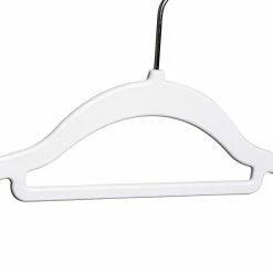 Cheap ✨ Honey Can Do White/Black Rubber Grip Hangers, 60ct. 🥰 -Honey Can Do Sales Store D614201S 8