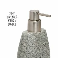 Best deal 🔔 Honey Can Do Gray Speckled Bath Accessory Set 😀 -Honey Can Do Sales Store D614202S 5
