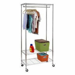 Wholesale β Honey Can Do Chrome 3-Shelf Deluxe Rolling Garment Rack π 8 Wholesale β Honey Can Do Chrome 3-Shelf Deluxe Rolling Garment Rack π -Honey Can Do Sales Store D614206S 2