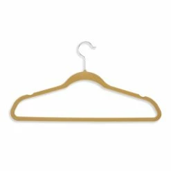 Budget β€οΈ Honey Can Do Tan Flocked Suit Hanger, 50ct. β