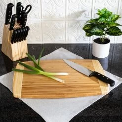 Brand new β Honey Can Do Joyce Chen Burnished Bamboo Cutting Board, 12'' x 18'' π―