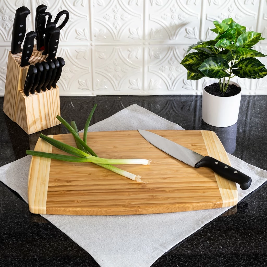 Brand new β Honey Can Do Joyce Chen Burnished Bamboo Cutting Board, 12'' x 18'' π― 3 Brand new β Honey Can Do Joyce Chen Burnished Bamboo Cutting Board, 12'' x 18'' π―
