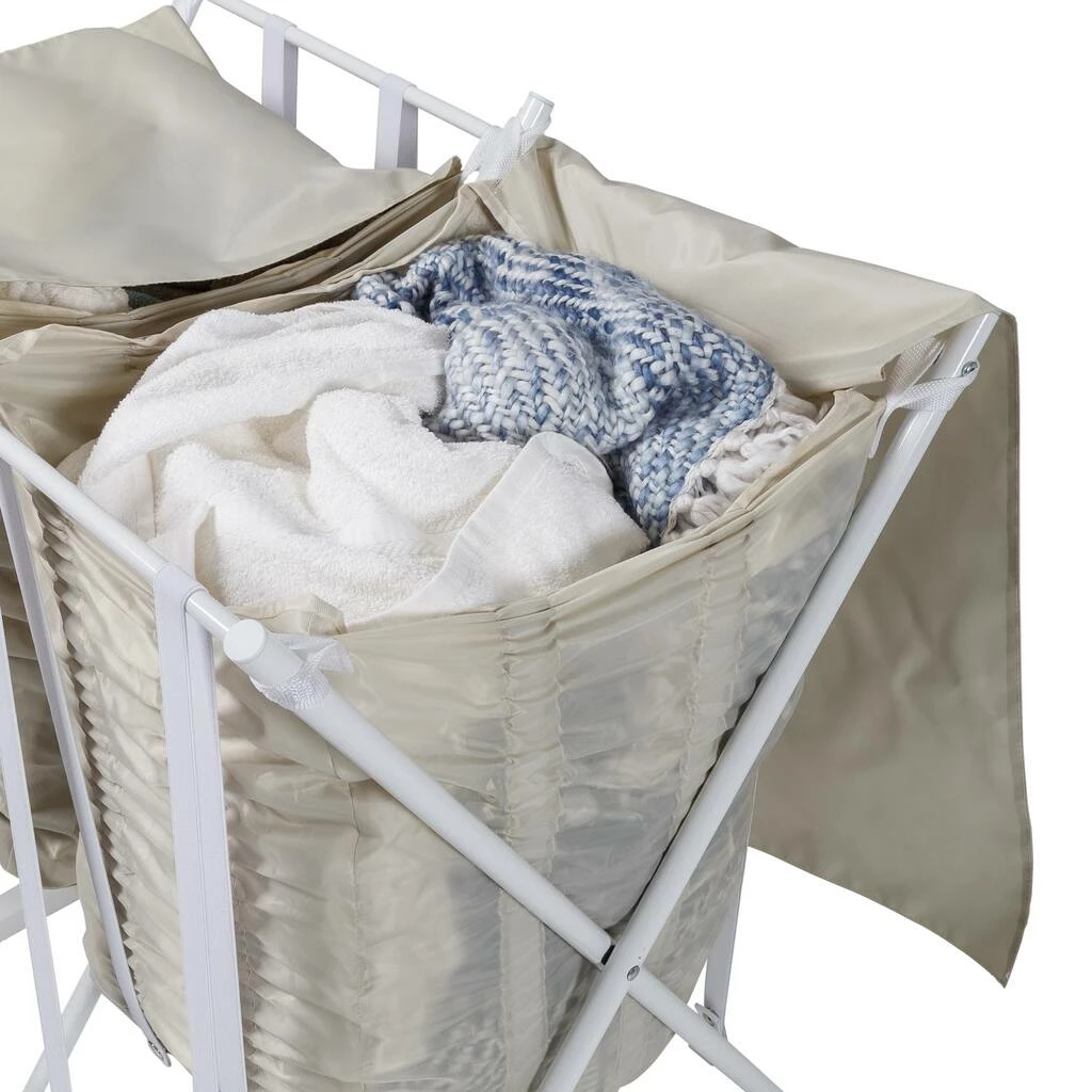 Discount π Honey Can Do White/Natural Double Bounce Back Hamper with Wheels and Lid β 13 Discount π Honey Can Do White/Natural Double Bounce Back Hamper with Wheels and Lid β - Image 11