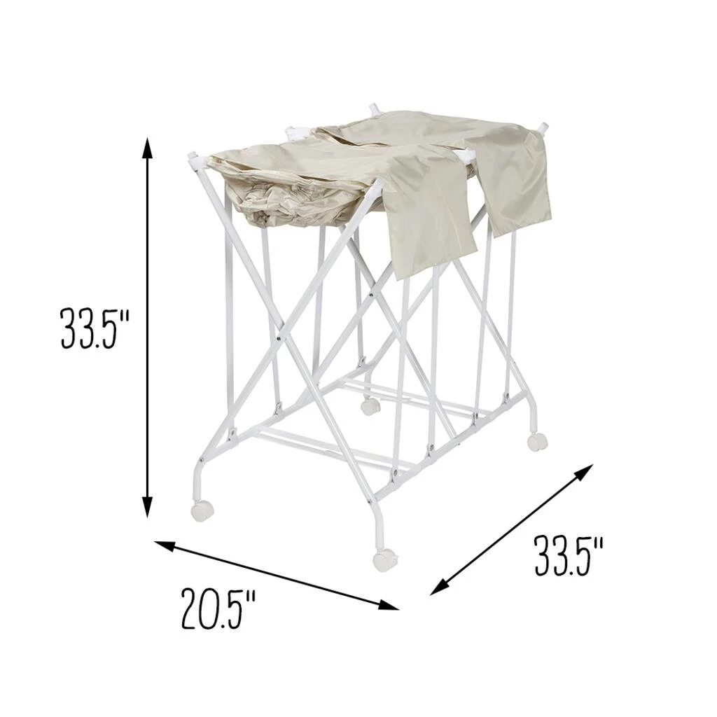 Discount π Honey Can Do White/Natural Double Bounce Back Hamper with Wheels and Lid β 15 Discount π Honey Can Do White/Natural Double Bounce Back Hamper with Wheels and Lid β - Image 13