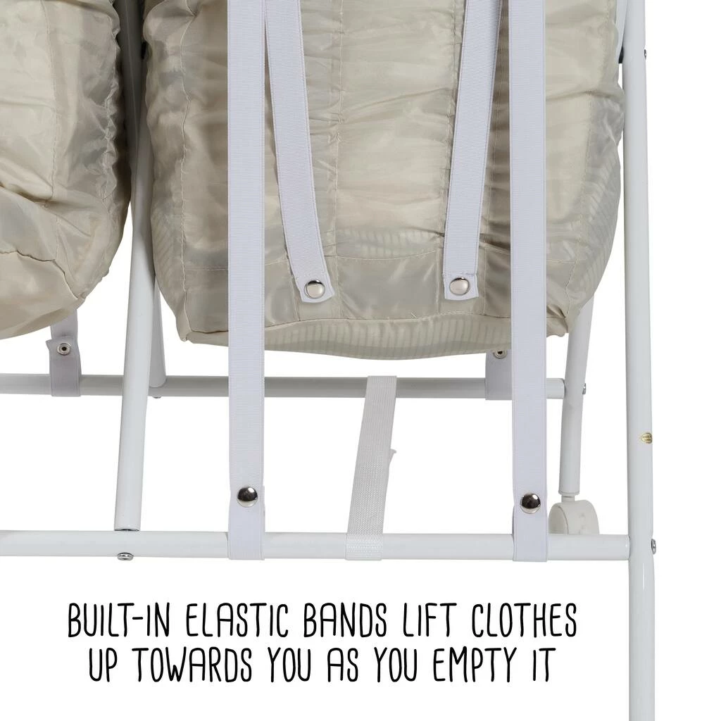 Discount π Honey Can Do White/Natural Double Bounce Back Hamper with Wheels and Lid β 17 Discount π Honey Can Do White/Natural Double Bounce Back Hamper with Wheels and Lid β - Image 15