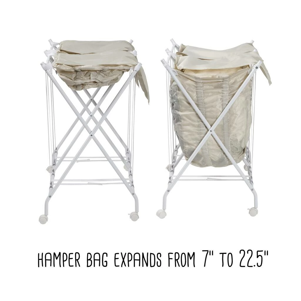 Discount π Honey Can Do White/Natural Double Bounce Back Hamper with Wheels and Lid β 18 Discount π Honey Can Do White/Natural Double Bounce Back Hamper with Wheels and Lid β - Image 16