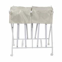 Discount π Honey Can Do White/Natural Double Bounce Back Hamper with Wheels and Lid β 24 Discount π Honey Can Do White/Natural Double Bounce Back Hamper with Wheels and Lid β -Honey Can Do Sales Store D614225S 7