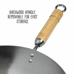 Best deal π Honey Can Do 14'' Joyce Chen Classic Series Round Bottom Carbon Steel Wok w/Birch Handles β¨ 21 Best deal π Honey Can Do 14'' Joyce Chen Classic Series Round Bottom Carbon Steel Wok w/Birch Handles β¨ -Honey Can Do Sales Store D614228S 10