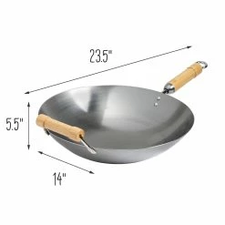 Best deal π Honey Can Do 14'' Joyce Chen Classic Series Round Bottom Carbon Steel Wok w/Birch Handles β¨ 17 Best deal π Honey Can Do 14'' Joyce Chen Classic Series Round Bottom Carbon Steel Wok w/Birch Handles β¨ -Honey Can Do Sales Store D614228S 6