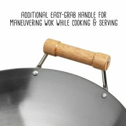 Best deal π Honey Can Do 14'' Joyce Chen Classic Series Round Bottom Carbon Steel Wok w/Birch Handles β¨ 19 Best deal π Honey Can Do 14'' Joyce Chen Classic Series Round Bottom Carbon Steel Wok w/Birch Handles β¨ -Honey Can Do Sales Store D614228S 8