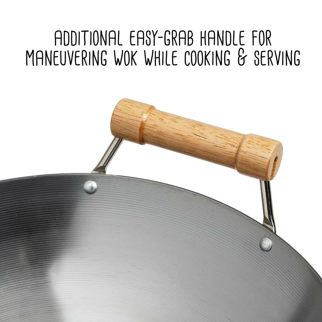 Best deal π Honey Can Do 14'' Joyce Chen Classic Series Round Bottom Carbon Steel Wok w/Birch Handles β¨ 10 Best deal π Honey Can Do 14'' Joyce Chen Classic Series Round Bottom Carbon Steel Wok w/Birch Handles β¨ - Image 8
