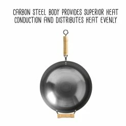 Best deal π Honey Can Do 14'' Joyce Chen Classic Series Round Bottom Carbon Steel Wok w/Birch Handles β¨ 20 Best deal π Honey Can Do 14'' Joyce Chen Classic Series Round Bottom Carbon Steel Wok w/Birch Handles β¨ -Honey Can Do Sales Store D614228S 9