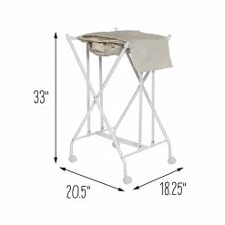 Deals ⭐ Honey Can Do White/Natural Single Bounce Back Hamper with Wheels and Lid ✨ 31 Deals ⭐ Honey Can Do White/Natural Single Bounce Back Hamper with Wheels and Lid ✨ -Honey Can Do Sales Store D614229S 14