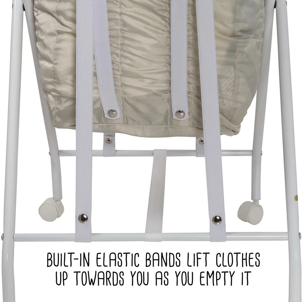 Deals ⭐ Honey Can Do White/Natural Single Bounce Back Hamper with Wheels and Lid ✨ 17 Deals ⭐ Honey Can Do White/Natural Single Bounce Back Hamper with Wheels and Lid ✨ - Image 15