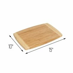Promo 🎉 Honey Can Do Joyce Chen Burnished Bamboo Cutting Board, 10'' x 15'' 😍 -Honey Can Do Sales Store D614230S 5