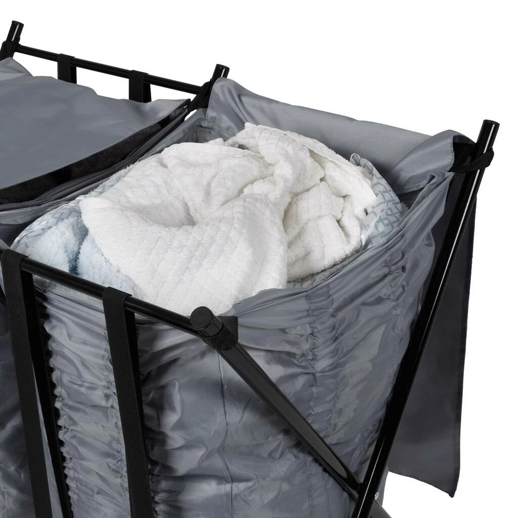 Wholesale π€© Honey Can Do Black/Gray Double Bounce Back Hamper with Wheels and Lid π 13 Wholesale π€© Honey Can Do Black/Gray Double Bounce Back Hamper with Wheels and Lid π - Image 11