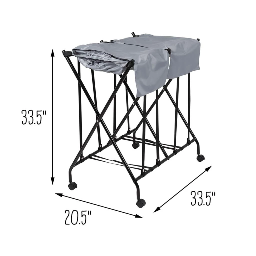 Wholesale π€© Honey Can Do Black/Gray Double Bounce Back Hamper with Wheels and Lid π 15 Wholesale π€© Honey Can Do Black/Gray Double Bounce Back Hamper with Wheels and Lid π - Image 13