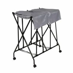 Wholesale π€© Honey Can Do Black/Gray Double Bounce Back Hamper with Wheels and Lid π