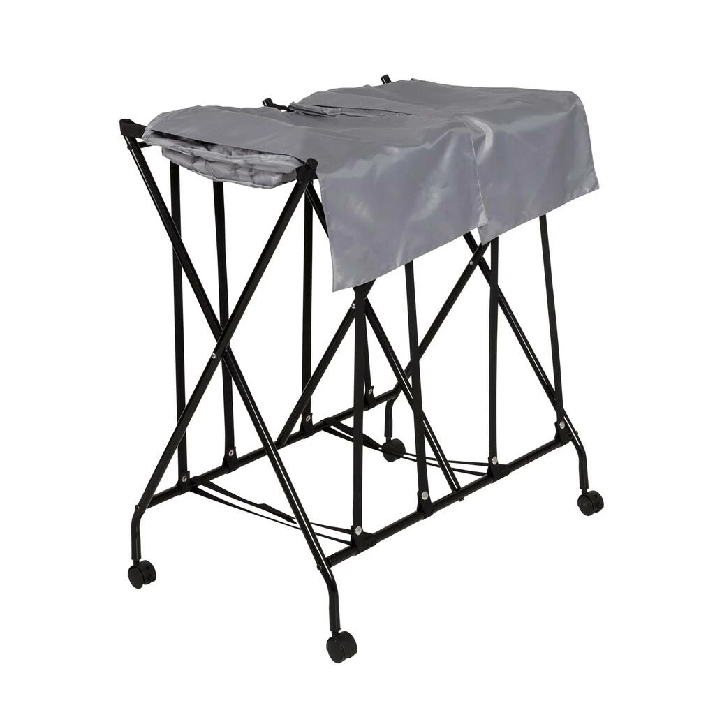 Wholesale π€© Honey Can Do Black/Gray Double Bounce Back Hamper with Wheels and Lid π 3 Wholesale π€© Honey Can Do Black/Gray Double Bounce Back Hamper with Wheels and Lid π