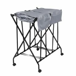 Wholesale π€© Honey Can Do Black/Gray Double Bounce Back Hamper with Wheels and Lid π 22 Wholesale π€© Honey Can Do Black/Gray Double Bounce Back Hamper with Wheels and Lid π -Honey Can Do Sales Store D614235S 5