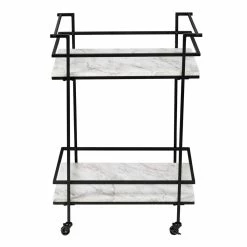 New π Honey Can Do 2-Tier Black & White Faux Marble Rolling Bar & Serving Cart π₯ 25 New π Honey Can Do 2-Tier Black & White Faux Marble Rolling Bar & Serving Cart π₯ -Honey Can Do Sales Store D654062S 10