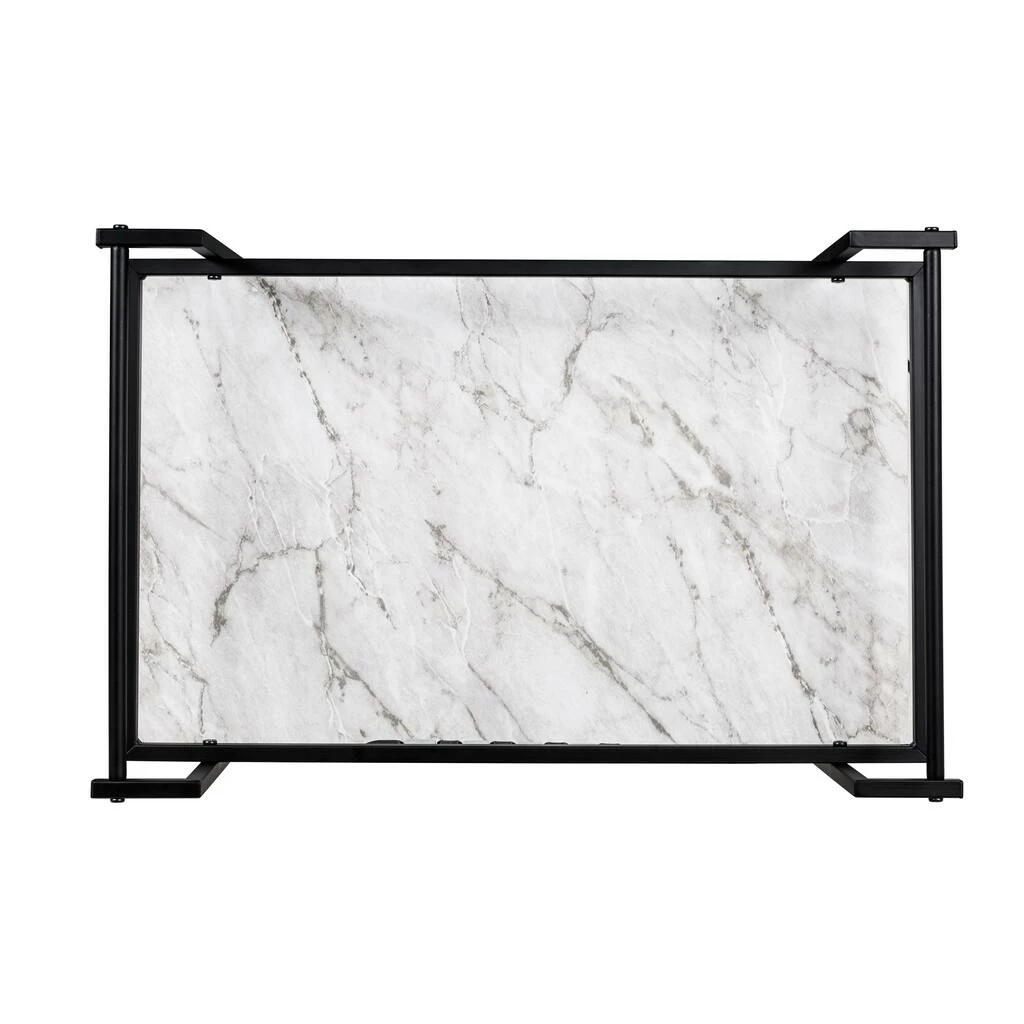 New π Honey Can Do 2-Tier Black & White Faux Marble Rolling Bar & Serving Cart π₯ 11 New π Honey Can Do 2-Tier Black & White Faux Marble Rolling Bar & Serving Cart π₯ - Image 9