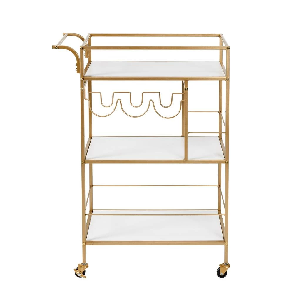 New βοΈ Honey Can Do 3-Tier Gold & White Rolling Bar & Serving Cart with Handles π€© 12 New βοΈ Honey Can Do 3-Tier Gold & White Rolling Bar & Serving Cart with Handles π€© - Image 10