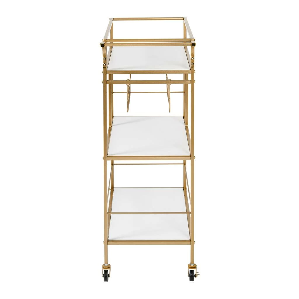 New βοΈ Honey Can Do 3-Tier Gold & White Rolling Bar & Serving Cart with Handles π€© 13 New βοΈ Honey Can Do 3-Tier Gold & White Rolling Bar & Serving Cart with Handles π€© - Image 11