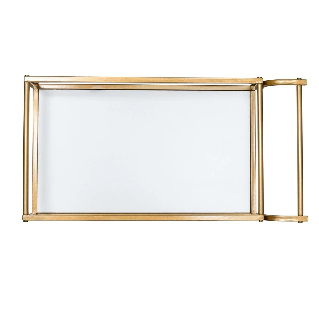 New βοΈ Honey Can Do 3-Tier Gold & White Rolling Bar & Serving Cart with Handles π€© 6 New βοΈ Honey Can Do 3-Tier Gold & White Rolling Bar & Serving Cart with Handles π€© - Image 4