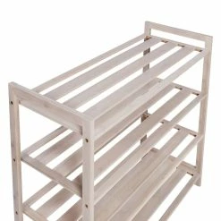 Discount π₯° Honey Can Do White Wash 4-Tier Bamboo π Shoe Rack π― 16 Discount π₯° Honey Can Do White Wash 4-Tier Bamboo π Shoe Rack π― -Honey Can Do Sales Store D654300S 6