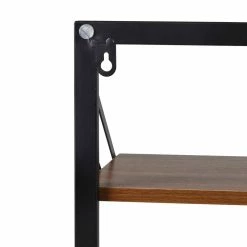 Flash Sale 🌟 Honey Can Do Black & Walnut Collapsible Wall-Mounted Hamper with Bag and Shelf ⌛ -Honey Can Do Sales Store D654301S 6