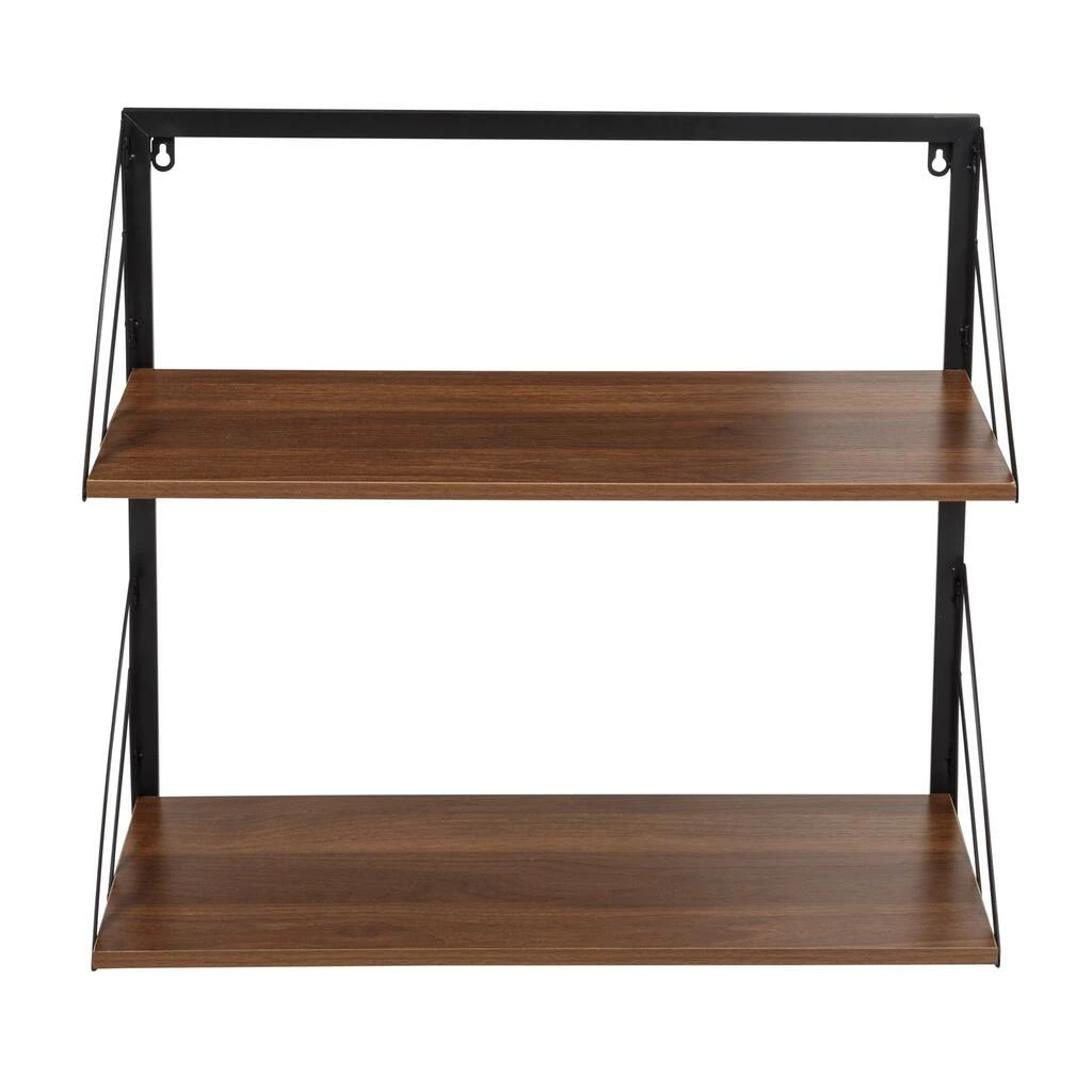 Budget β€οΈ Honey Can Do Walnut 2-Tier Floating Wall Shelf π 9 Budget β€οΈ Honey Can Do Walnut 2-Tier Floating Wall Shelf π - Image 7