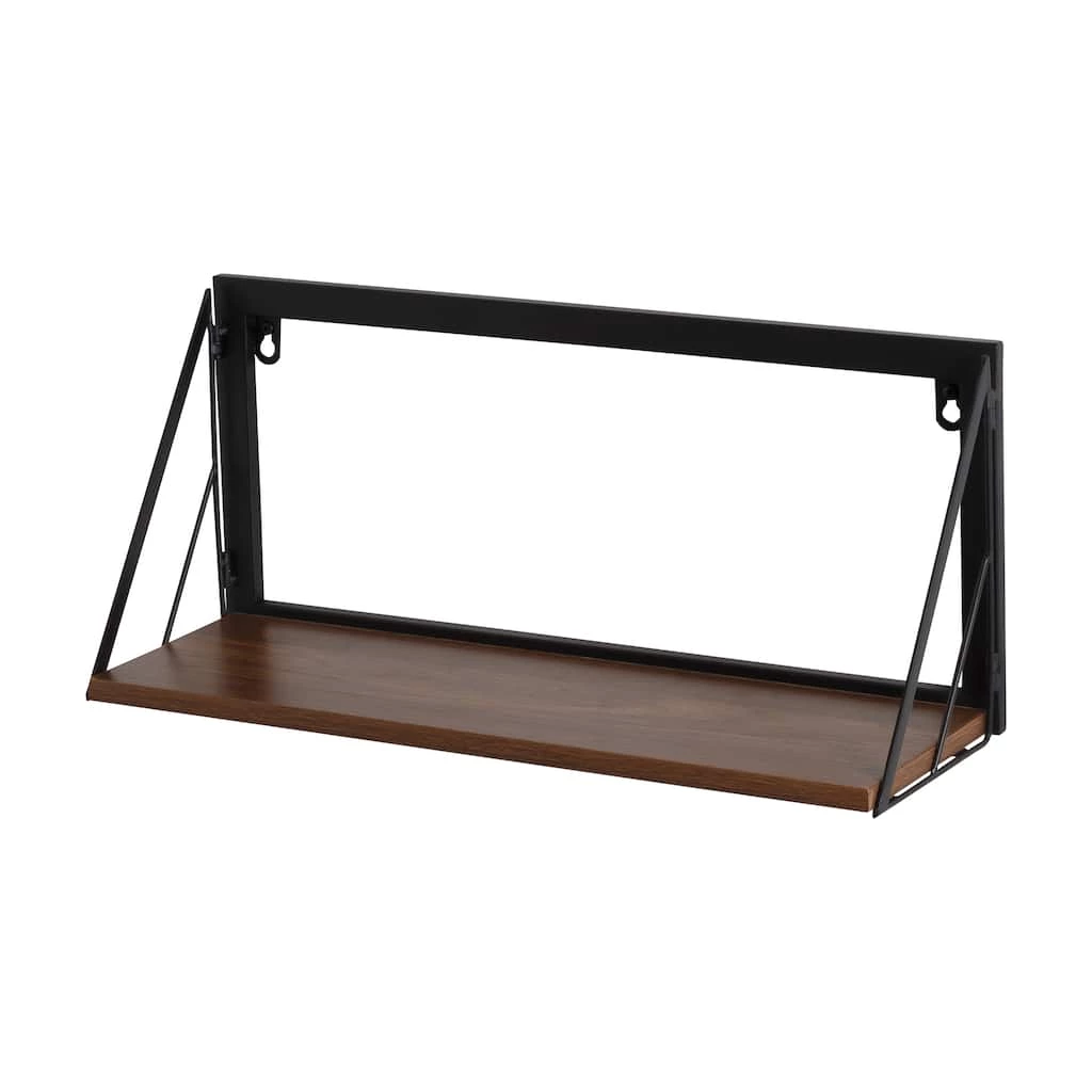 Budget π€© Honey Can Do Small Walnut Mid Century Modern Wall Mounted Shelf π 4 Budget π€© Honey Can Do Small Walnut Mid Century Modern Wall Mounted Shelf π - Image 2