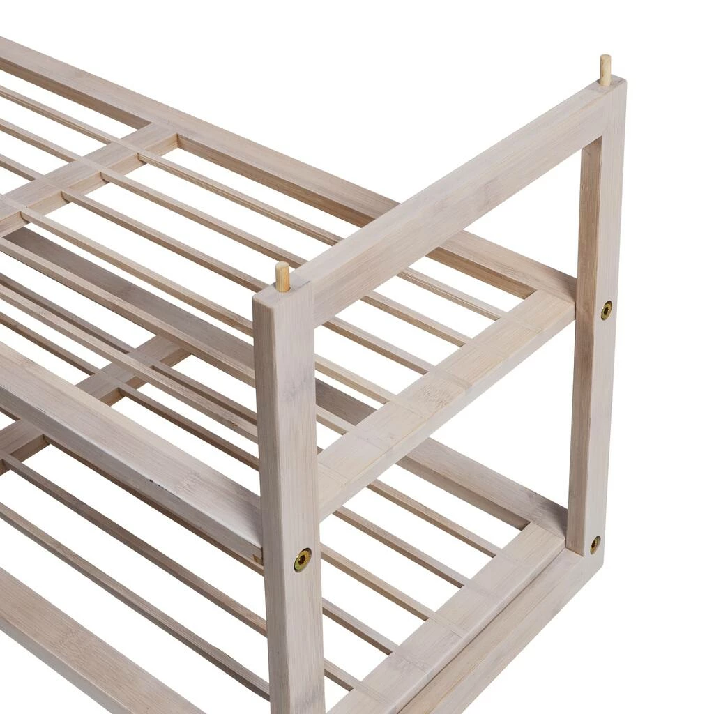 Deals π Honey Can Do White Wash 2-Tier Stackable Bamboo π Shoe Rack β 9 Deals π Honey Can Do White Wash 2-Tier Stackable Bamboo π Shoe Rack β - Image 7