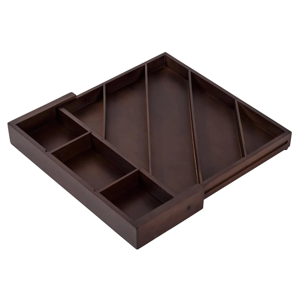 Best deal β 17'' Walnut Expandable Diagonal Bamboo Drawer Organizer with Adjustable Dividers by Honey Can Do π 4 Best deal β 17'' Walnut Expandable Diagonal Bamboo Drawer Organizer with Adjustable Dividers by Honey Can Do π - Image 2