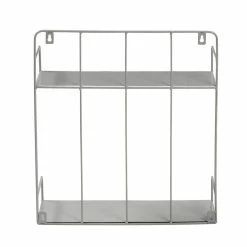 Hot Sale 🛒 Honey Can Do Gray 2-Tier Metal Wall Shelf 🔥 -Honey Can Do Sales Store D665781S 6
