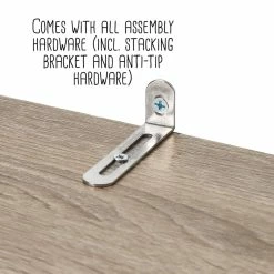 Promo 😉 Honey Can Do Brown Stackable 6 Cube Shelf Organizer with Anti-Tip Hardware 🥰 -Honey Can Do Sales Store D665783S 11