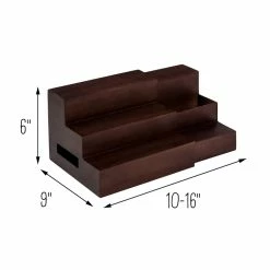 Best Sale 👏 Walnut Expandable Bamboo Tiered Spice Rack by Honey Can Do 🌟 -Honey Can Do Sales Store D665789S 9