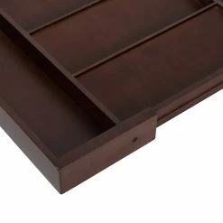 Cheap 😉 17'' Walnut Expandable Kitchen Drawer Organizer Tray by Honey Can Do 🎁 -Honey Can Do Sales Store D665792S 4