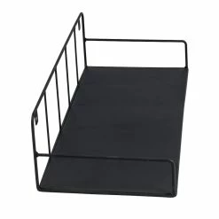 Best Sale 🎉 Honey Can Do Black Curved Metal Floating Shelf 👍 -Honey Can Do Sales Store D665794S 7