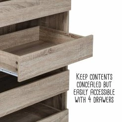 Best deal 😉 Honey Can Do Brown Tall & Narrow Stackable Storage Drawers with Wood Finish 🌟 -Honey Can Do Sales Store D665795S 11
