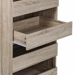 Best deal 😉 Honey Can Do Brown Tall & Narrow Stackable Storage Drawers with Wood Finish 🌟 -Honey Can Do Sales Store D665795S 4